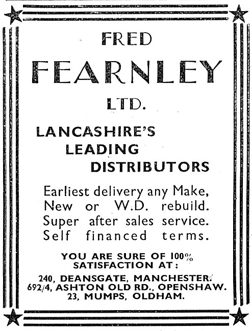 Fred Fearnley Motorcycles Sales & Service Openshaw               