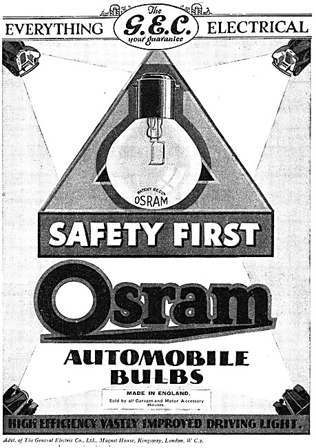 G.E.C. Osram Light Bulbs                                         