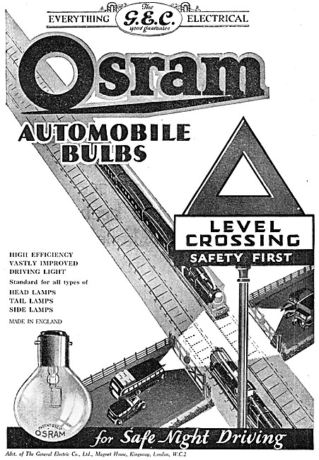 G.E.C. Osram Motor Cycle Headlamp Bulbs                          