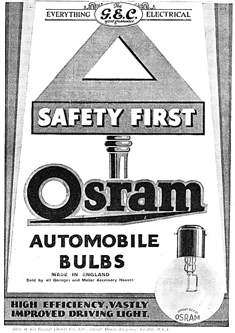 G.E.C. Osram Light Bulbs                                         