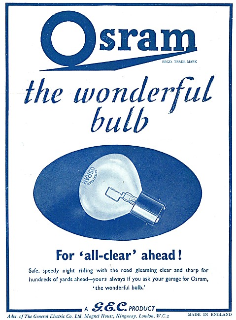 G.E.C. Osram Light Bulbs                                         