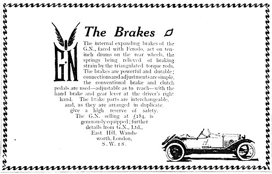 1920 G.N.Car Advert                                              