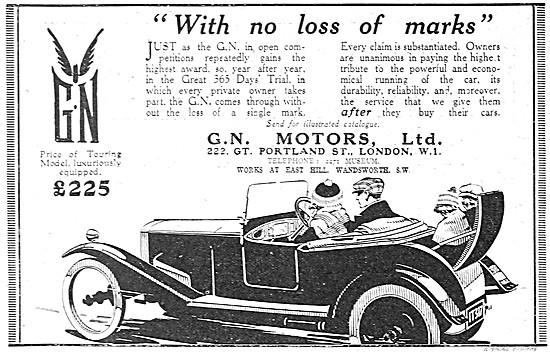 1922 G.N.Car Advert                                              