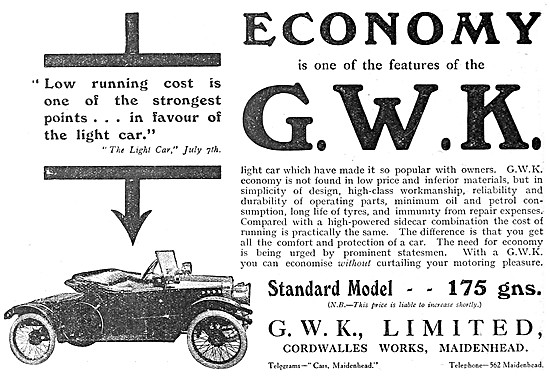 1915 GWK Light Car                                               