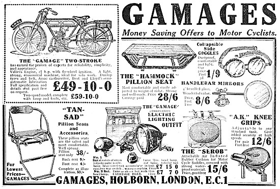 Gamages Two-Stroke Motor Cycle - The Gamage Two-Stroke           