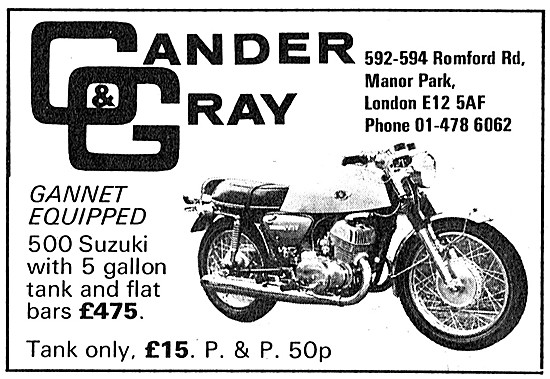 Gander & Gray Performace Motorcycle Conversions - 500cc Suzuki   