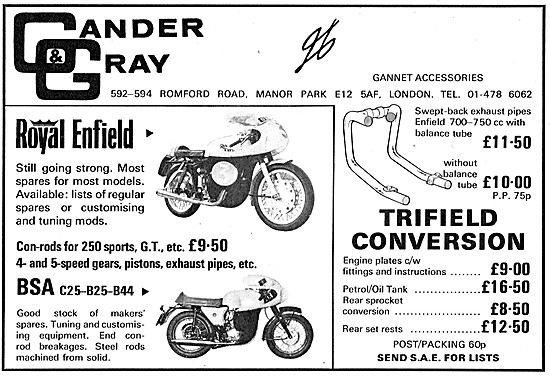 Gander & Gray Performace Motorcycle Conversions & Equipment      