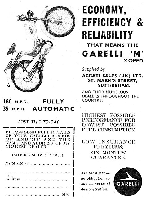 1963 Garelli 'M' Moped                                           