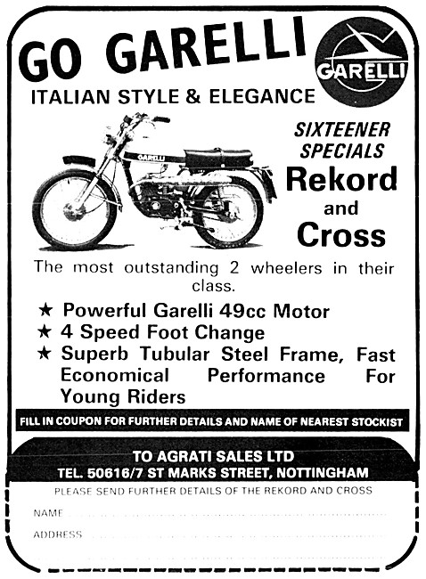 Garelli Rekord - Garelli Cross Motorcycles                       