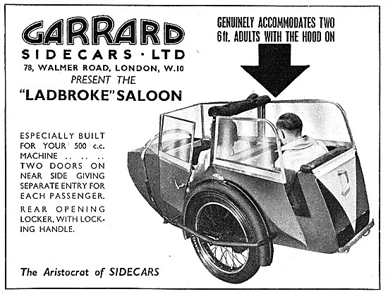 Garrard Ladbroke Saloon Sidecar 1949                             