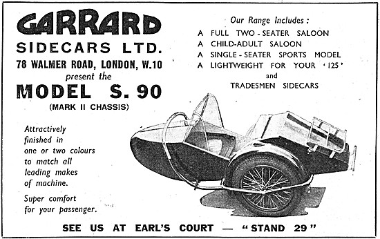 1949 Garrard Model S.90 Sidecar                                  