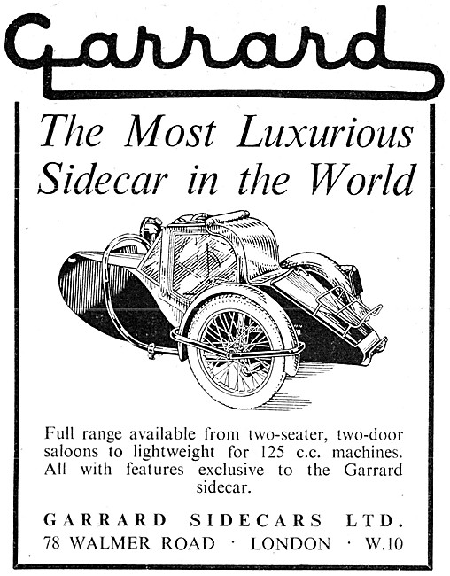 Garrard Sidecars                                                 