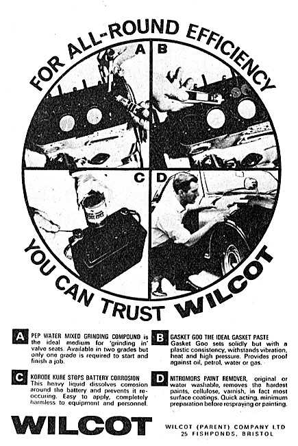 Wilcot Motor Cycle Maintenance Products. Gasket Goo              