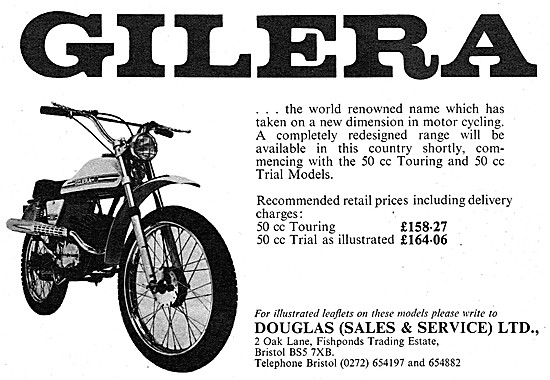 Gilera 50cc Touring Motorcycle - Gilera Trials 50cc              