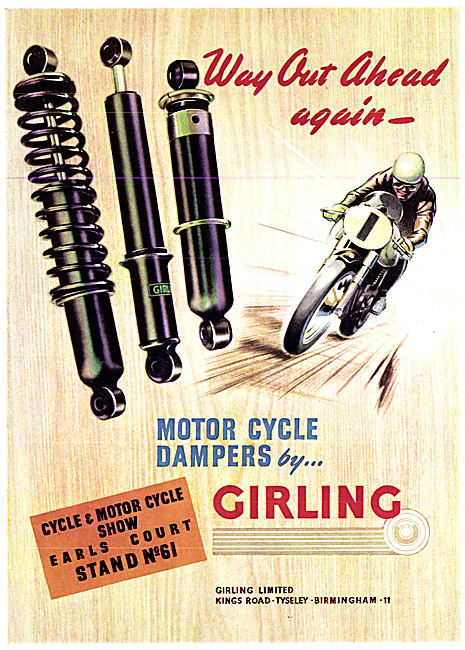 Girling Motor Cycle Dampers                                      