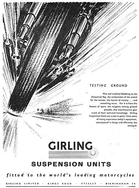 Girling Motorcycle Suspension Units - Girling Shock Absorbers    