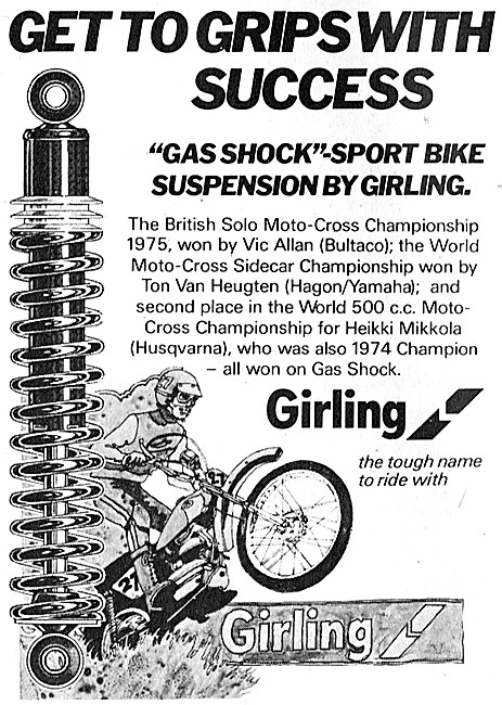 Girling Suspension Units - Girling Gas Shock Shock Absorbers     