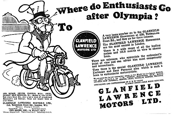 Glanfield Lawrence Motor Cycle Dealership                        