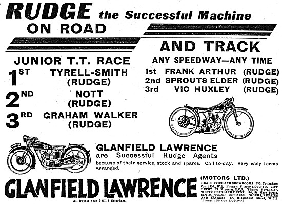 Glanfield Lawrence Motor Cycle Dealership                        