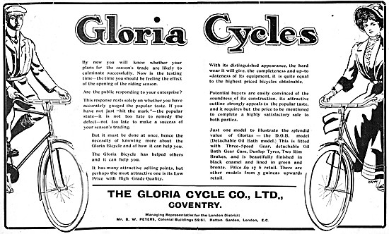 Gloria Bicycles                                                  