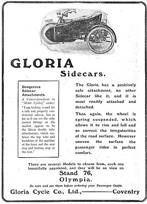 Gloria Sidecars                                                  