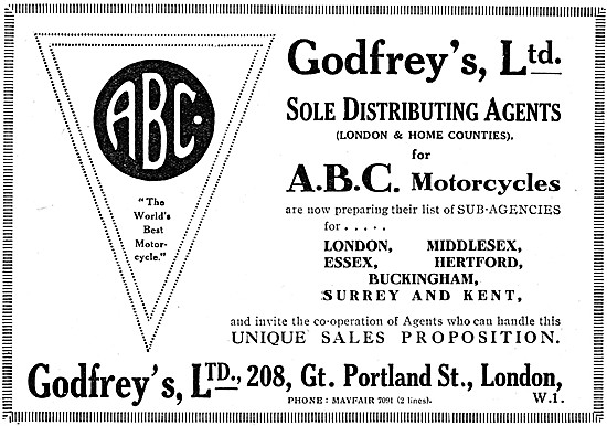 Godfreys Motor Cycle Sales - Sole Agewnt For ABC Motorcycles     