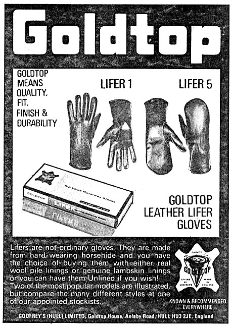 Godfreys Goldtop Motorcycle Gloves                               