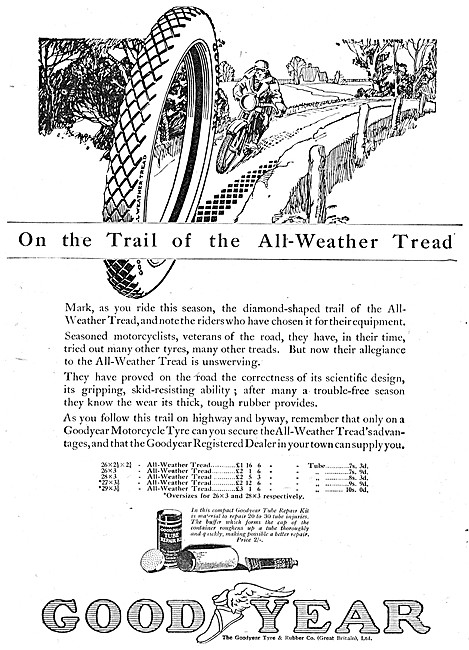 Goodyear All-Weather Motorcycle Tyres                            