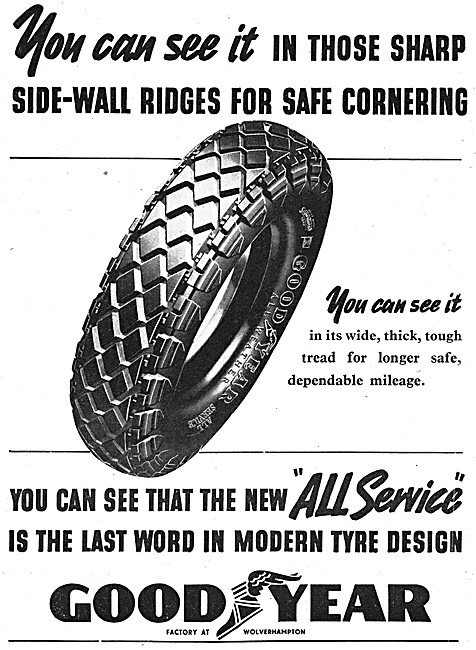 Goodyear All Service Motor Cycle Tyres                           