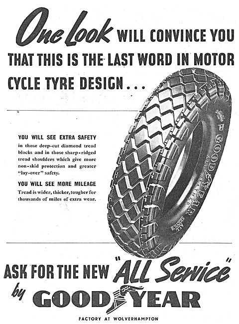 Goodyear All Service Motor Cycle Tyres                           