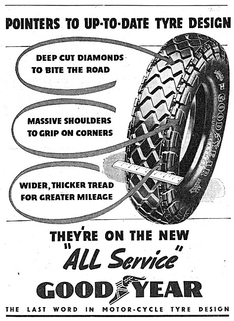 Goodyear All Service Tyres 1938                                  