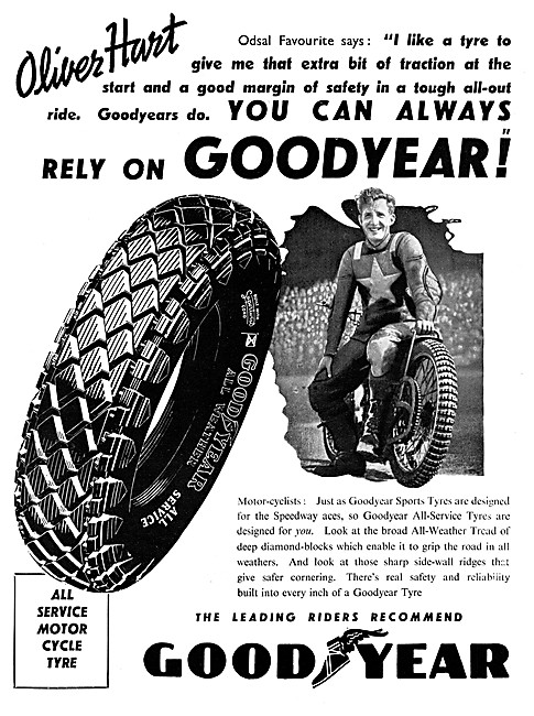 Goodyear Tyres 1947 Advert                                       