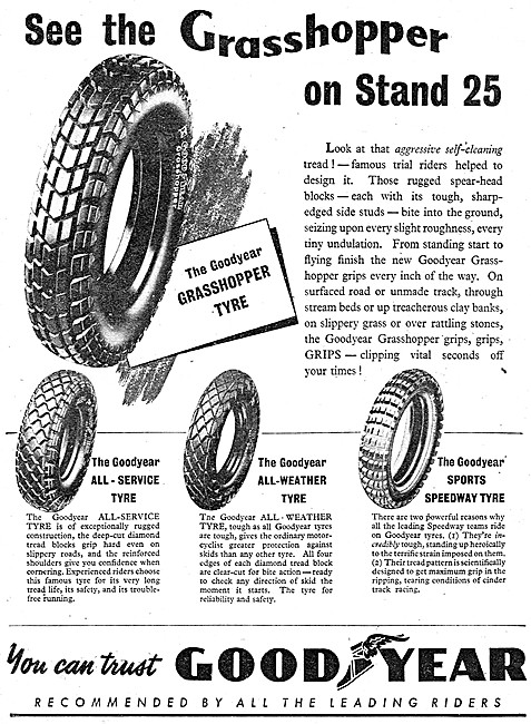 Goodyear Grasshopper  Motor Cycle Tyres                          