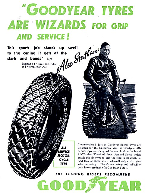 1949 Goodyear All Service Motor Cycle Tyres                      