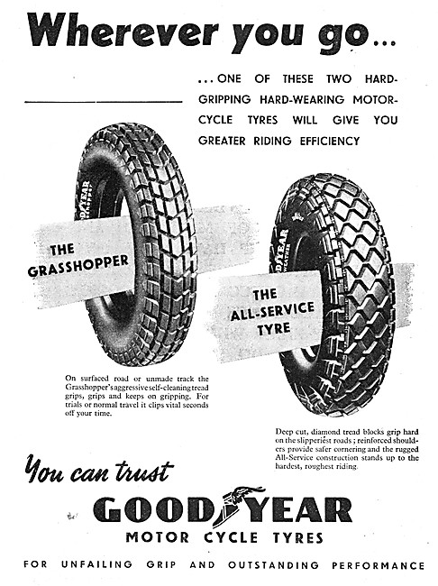Goodyear Grasshopper Motor Cycle Tyres                           