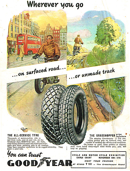 Goodyear All-Service Motorcycle Tyres - Goodyear Grasshopper Tyre