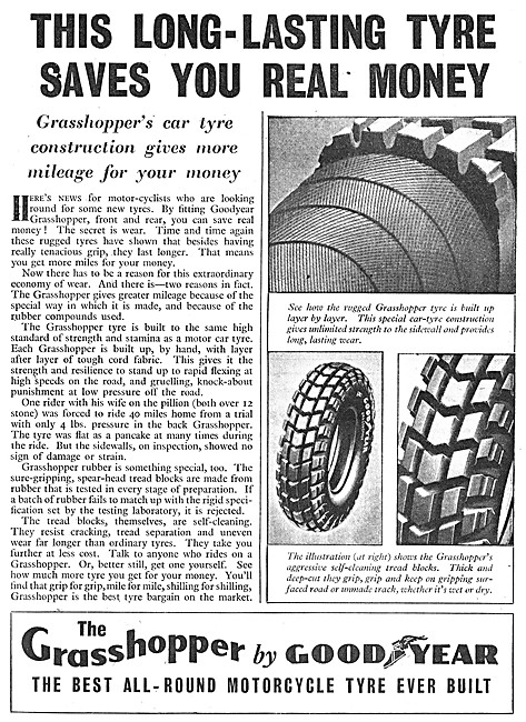 Goodyear Grasshopper Motor Cycle Tyres                           
