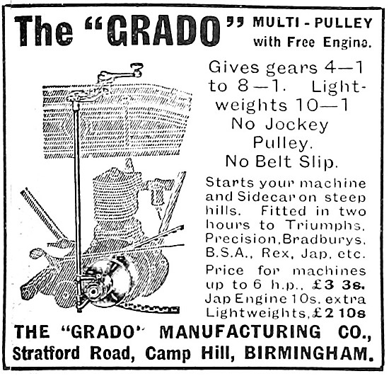 Grado Motor Cycle Multi-Pulley - Grado Gears                     