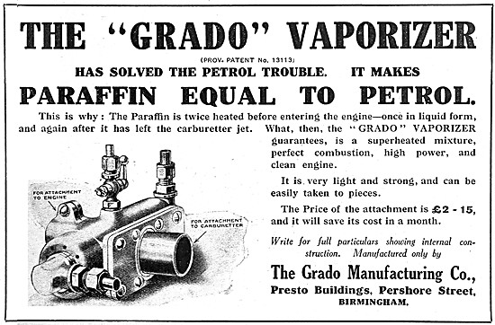 Grado Vaporizer Carburetter Petrol Paraffin Pre-Heater           