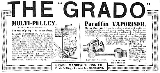 Grado Motor Cycle Variable Pulleys & Paraffin Vaporiser          