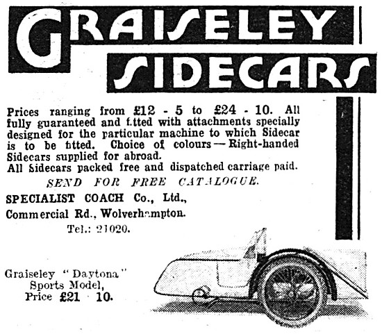 (A.J.Stevens) Graiseley Sidecar Chassis                          
