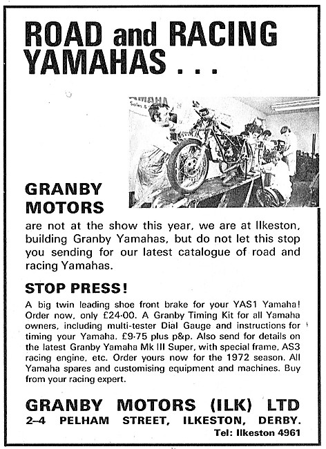 Granby Motors Road & Racing Yamahas                              