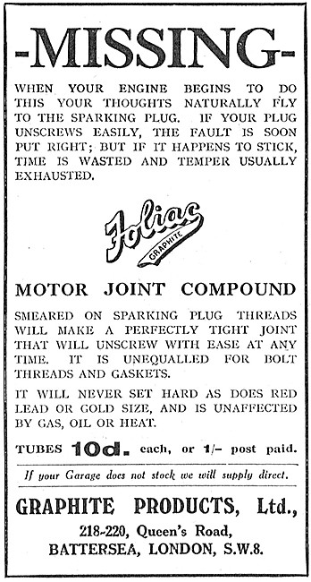 Foliac Graphite Motor Jointing Compound                          