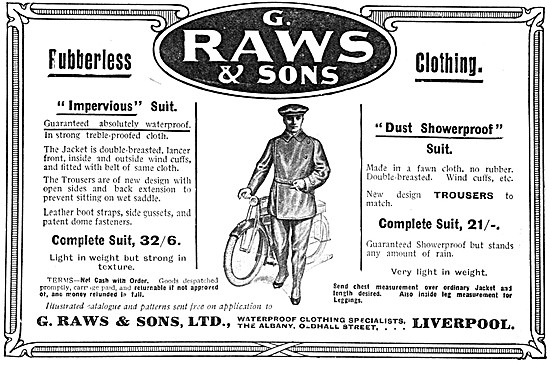 Raws Rubberless Impervious Motor Cycle Suit                      