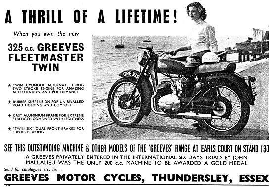 Greeves 325 cc Fleetmaster Twin 1954                             