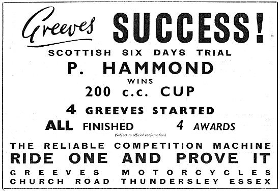 1956 Greeves Motorcycles                                         