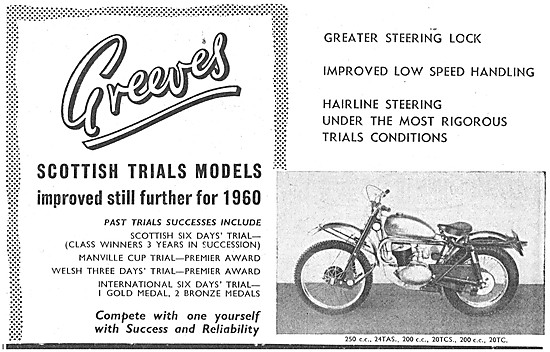 1959 Greeves Motor Cycles Scottish Trials Models                 