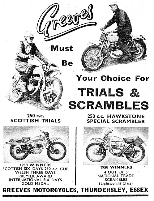 Greeves Trials Motorcycles - Greeves Hawkestone Scrambler        