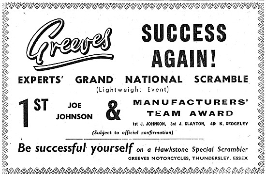1960 Greeves Hawkestone Special Scrambler                        