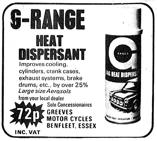 Greeves G-Range Spray-On Heat Dispersant                         
